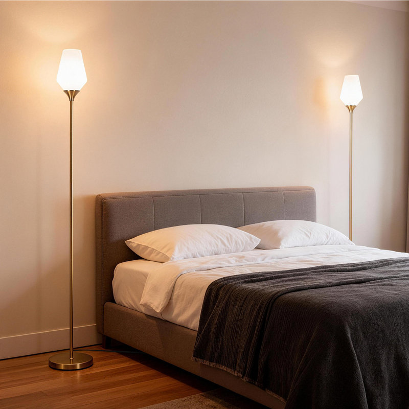 George Oliver 70'' Torchiere Floor Lamp & Reviews | Wayfair